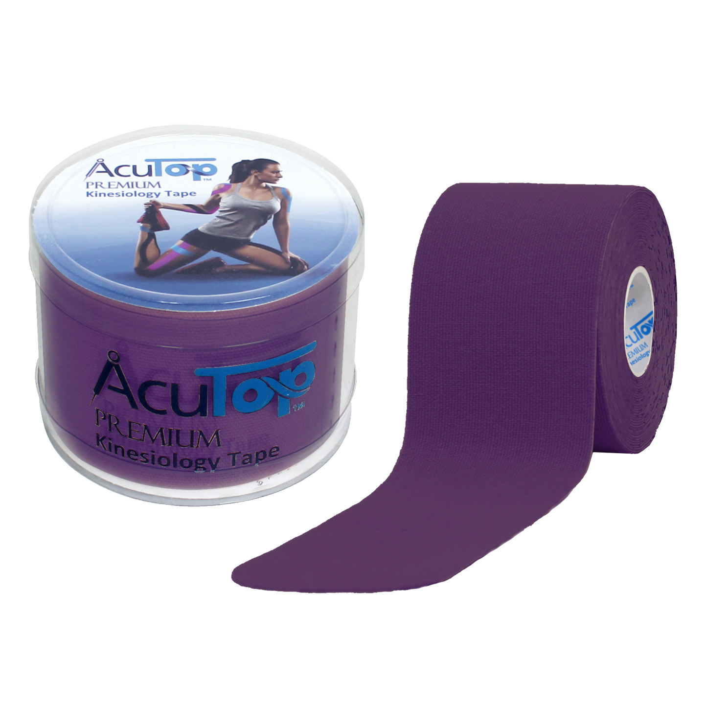 Acutop - Premium Kinesiologie Tape - Paars - 5cm x 5m - Intertaping.nl