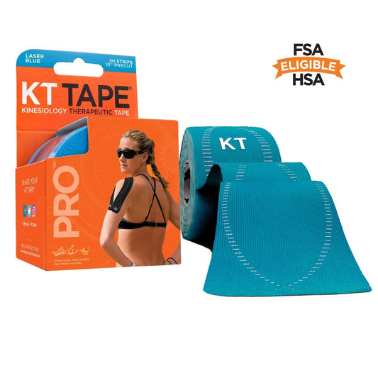 KT Tape Pro - Voorgesneden - Laser Blue - 5cm x 5m - Intertaping.nl