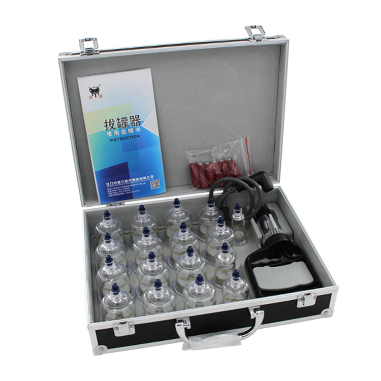 Cupping Cups set with pump - 12 pieces